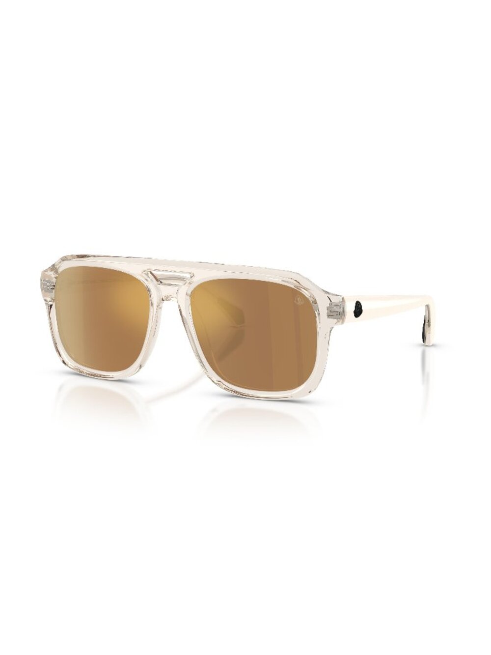 New Moncler Unisex Sunglasses Yellow Acetate Frame ME6024 VANTOS 30032T 56